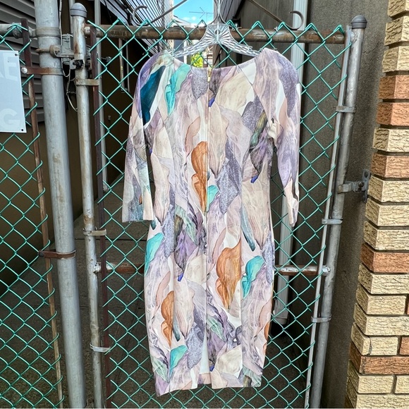 H&M Midi Tailored Dress 3/4 sleeves 6 - Picture 5 of 16